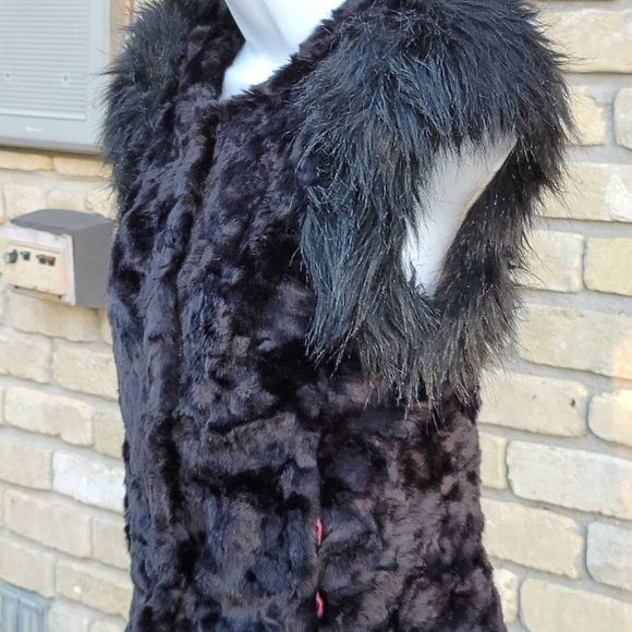 Neiman Marcus Skaist Taylor Faux Fur Vest Sz Small - Picture 4 of 12
